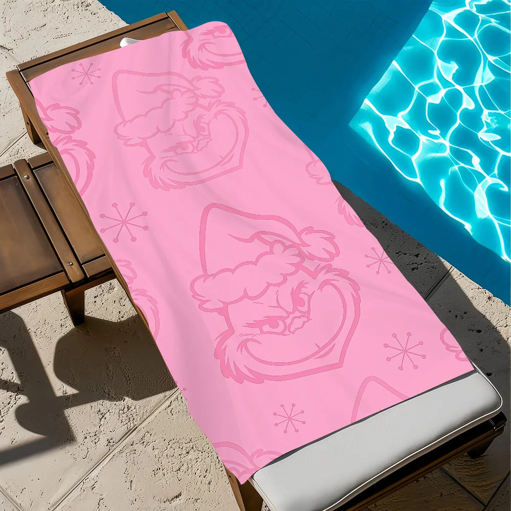 Anime Microfiber Beach Towel - Quick-Drying Soft Towel for Travel, Fitness, Sauna & Camping (Multiple Sizes)