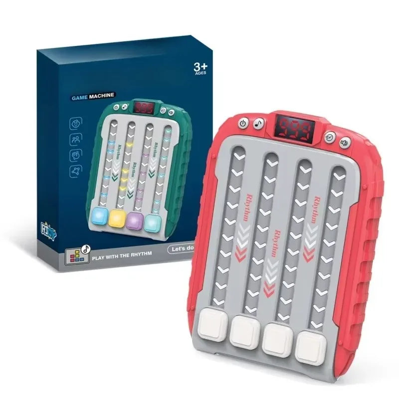 Electronic Rhythm Push Game Toy — Light-Up Montessori Travel Puzzle | Educational Sensory Game