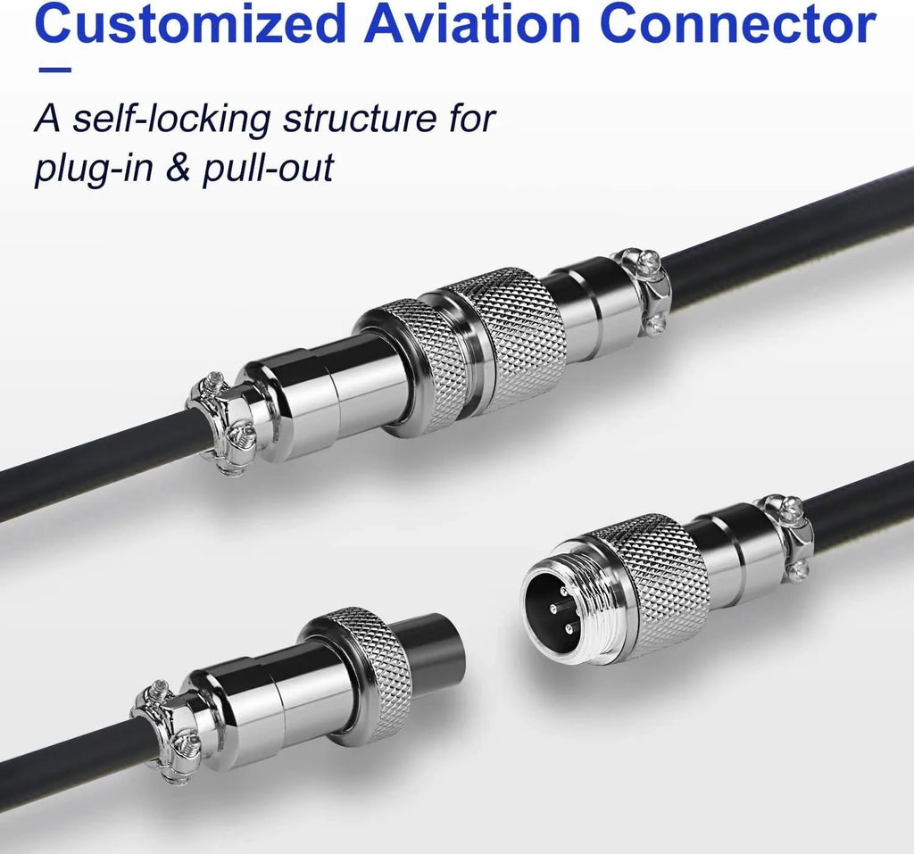 Coiled USB-C Keyboard Cable with Detachable Aviator Connector — 3 m (9.8 ft) Mechanical Keyboard Cord