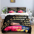 3-Piece Football 3D Print Microfiber Duvet Cover Set with Pillowcases – Soft Hypoallergenic Bedding