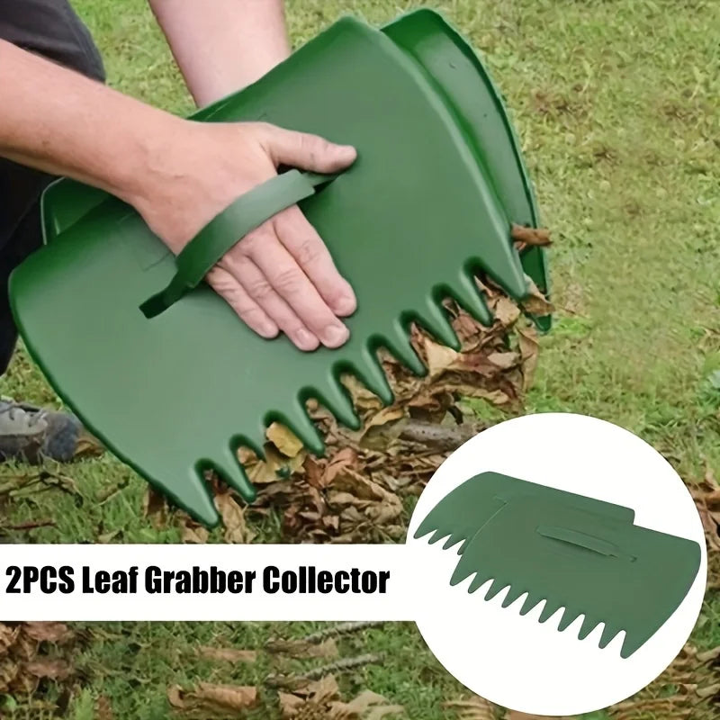 Handheld Garden Rake - Compact Hand Rake for Yard & Lawn Debris, Indoor & Outdoor Gardening Tool