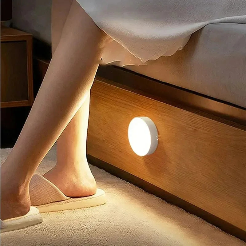 Wireless Motion-Activated LED Night Light – Rechargeable Motion Sensor Lamp for Staircase, Bedroom, Closet & Hallway