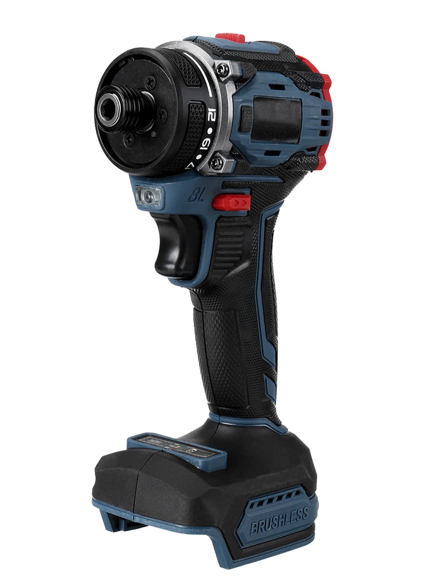 1/4 in (6.35 mm) Brushless Cordless Electric Screwdriver — 21+1 Torque, Two-Speed 0-4000 RPM, 18V Battery Compatible (Battery Not Included)