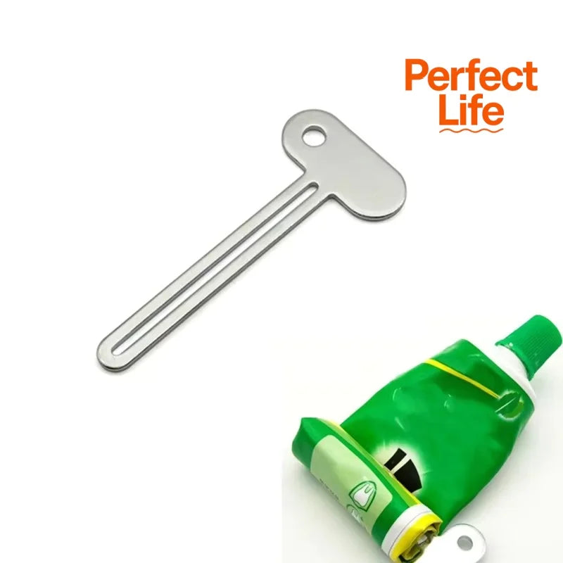 Metal Toothpaste Tube Squeezer Roller - Manual Toothpaste Dispenser & Tube Wringer for Bathroom, Creams & Cosmetics