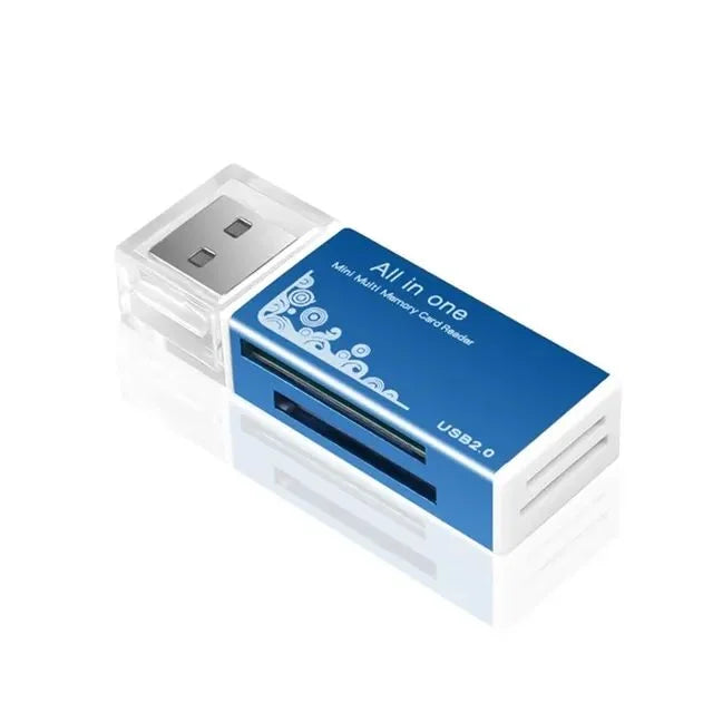 USB 3.0 2-in-1 Multi-Function Card Reader Micro SD TF & USB Flash Drive Adapter for PC Laptop