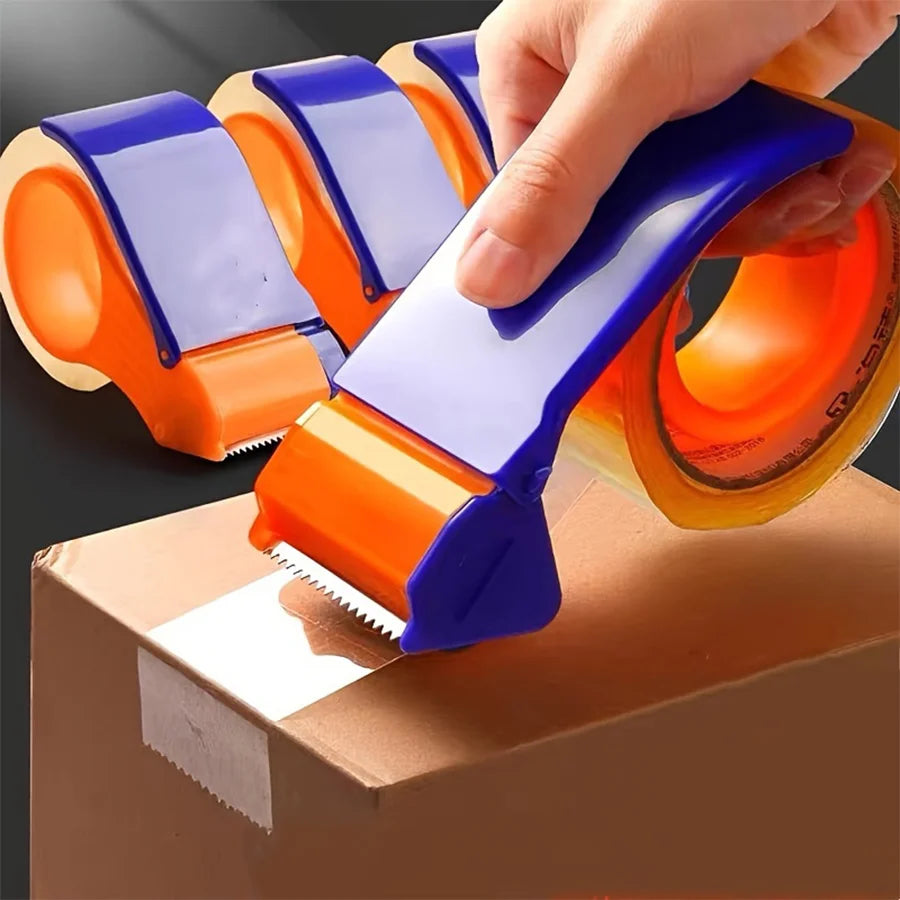 Portable Tape Dispenser & Cutter Handheld Box Sealer Tape Holder for Packaging