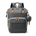Large Waterproof Diaper Bag Backpack with USB Charging Port – 20–35L Maternity Nappy Bag with Insulated Bottle Pockets & Wet/Dry Separation