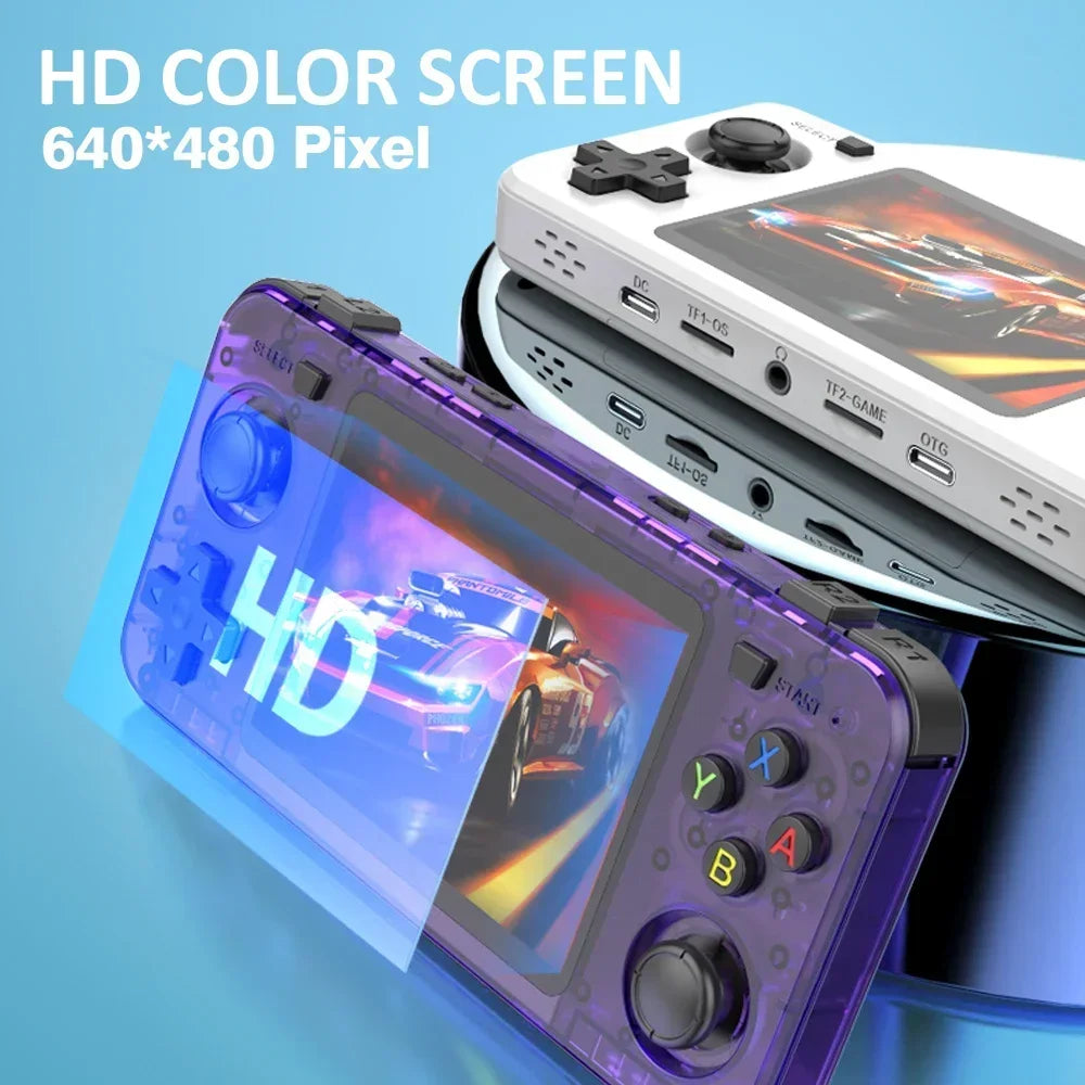 3.5-inch (8.9 cm) IPS Retro Handheld Console – 15,000+ Games, 3000mAh Long Play, 128GB Storage, Expandable to 256GB