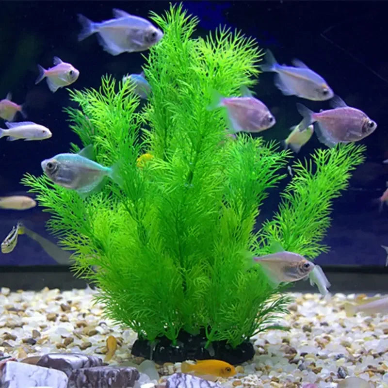 Artificial Aquarium Plants Plastic Water Grass Fish Tank Decoration (1-Pack)