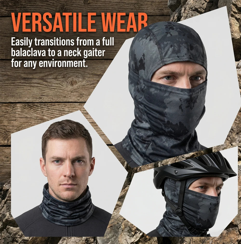 Unisex Breathable Summer Balaclava - Elastic Full-Face Mask Scarf with UV Sun Protection for Cycling, Hiking, Fishing & Skiing