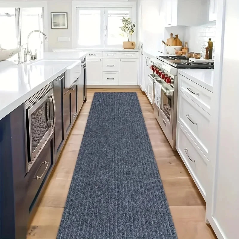 Self-Adhesive Solid Carpet Runner 50 cm x 2 m (19.7 in x 78.7 in) – Water-Absorbent Non-Slip Floor Mat for Kitchen, Bathroom, Bedroom, Living Room