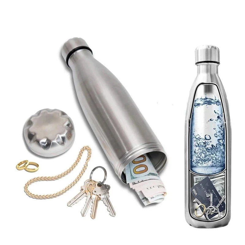 750ml (25.4 fl oz) Diversion Water Bottle with Hidden Stash Compartment - Portable Secret Container for Pills, Cash, Keys