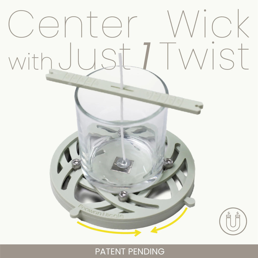 Quick Magnetic Candle Wick Centering Setter Pro with Wick Holder for Candle Making