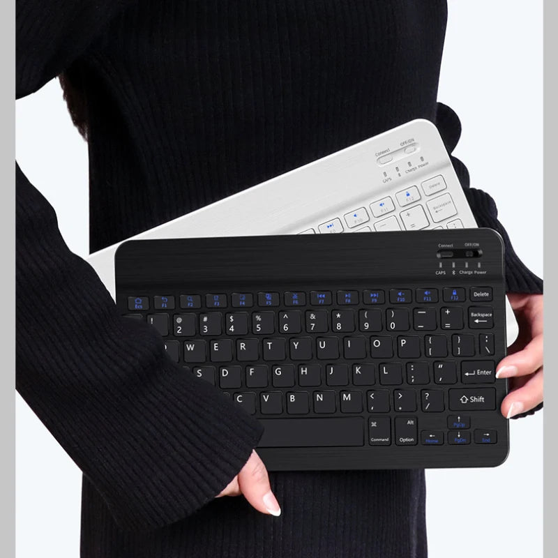 Magnetic Bluetooth Rechargeable Keyboard for 10–11.5 Inch (25–29 cm) Tablets — Fits 10", 10.2", 10.9", 11", 11.5"