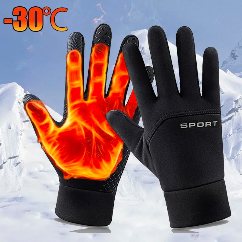Winter Touchscreen Windproof Gloves - Cold-Proof Unisex Cycling, Running, Hiking & Ski Gloves