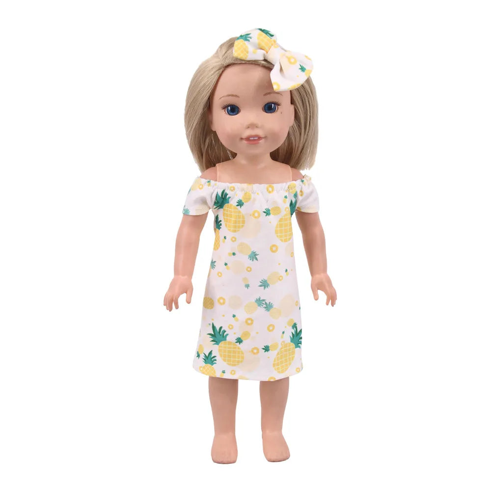Fashion Doll Dress & Accessories Set for 14.5-Inch (36.8 cm) and 32–34 cm (12.6–13.4 in) 1/6 Scale Dolls