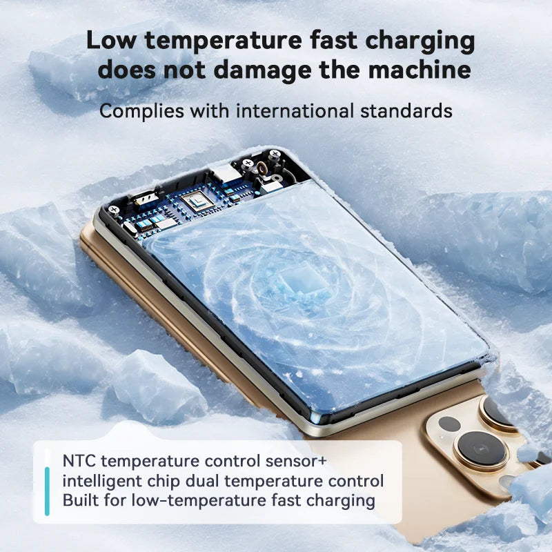 10000mAh Magnetic Wireless Power Bank 20W Fast Charge MagSafe-Compatible Portable Charger