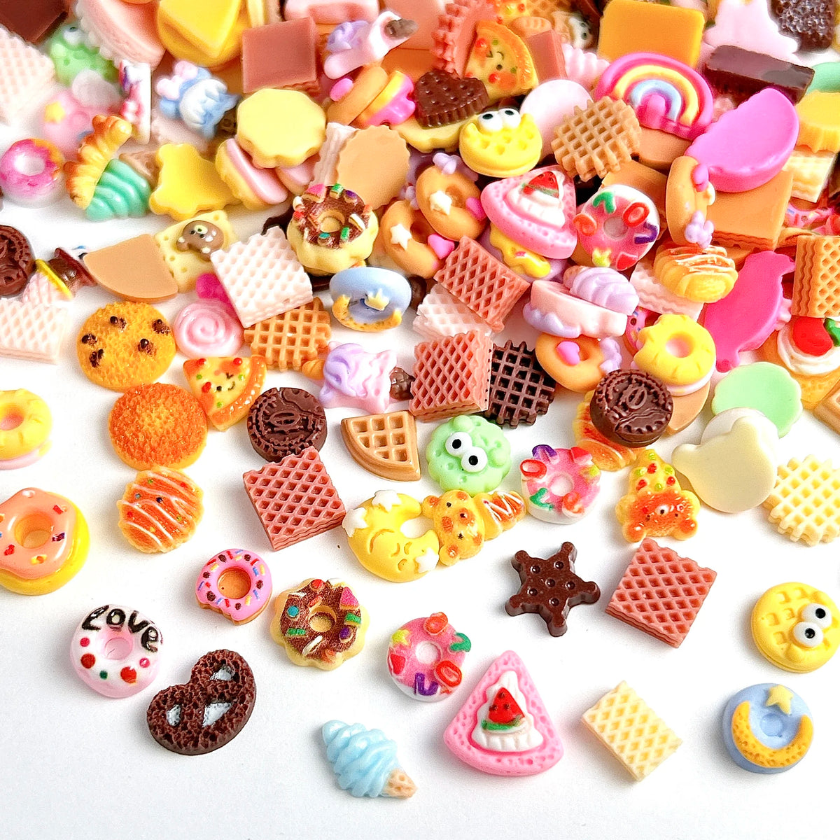 50-Pack Cartoon Resin Nail Charms for DIY Nail Art view 4