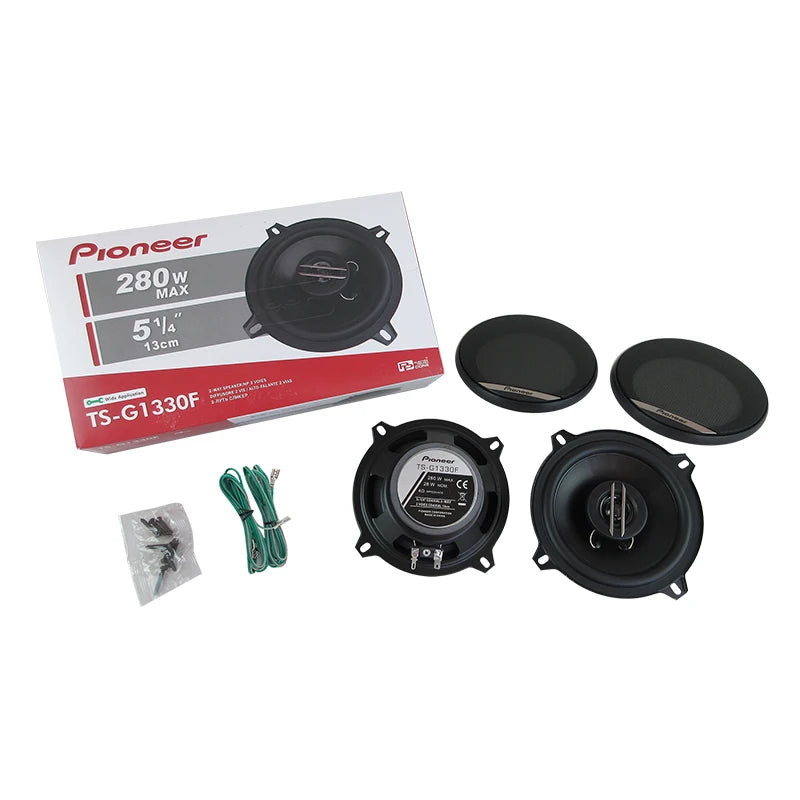 5.25-Inch (130mm) 5-Way Coaxial Car Speakers Pair — 560W (2 × 280W) Full-Range Hi‑Fi Car Audio