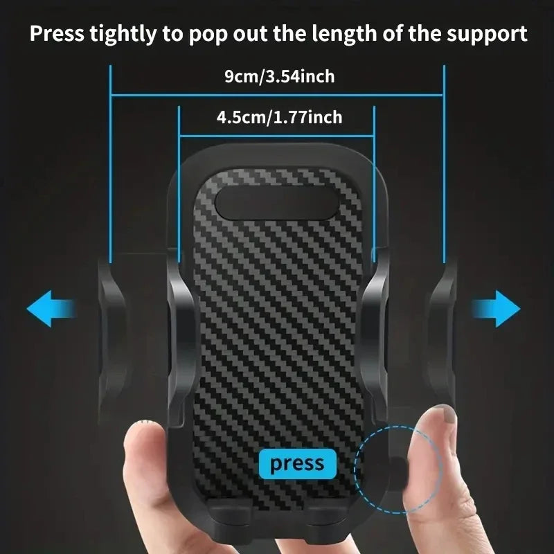Universal Car Phone Holder - Dashboard, Windshield & Air Vent Mount with Suction and Gravity Grip for iPhone Samsung Xiaomi