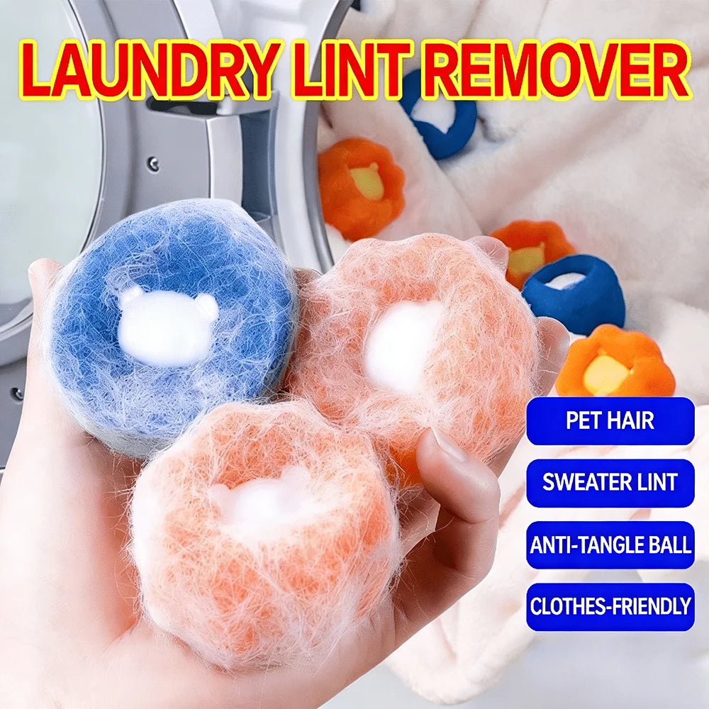 Reusable Pet Hair Remover Laundry Ball 2.4 in (6 cm) - Lint & Fur Catcher for Washing Machine