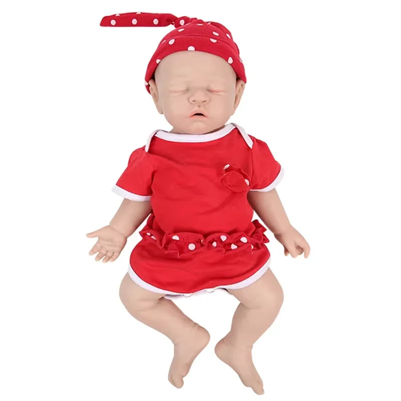 Full Body Medical-Grade Silicone Reborn Baby Doll – Realistic, Weighted & Painted, 28–47 cm (11–18.5 in) – Collectible Gift for Adults & Kids