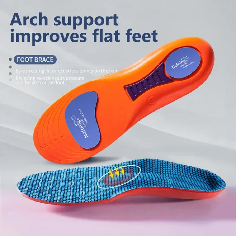 Orthopedic Arch Support Insoles for Plantar Fasciitis & Flat Feet – Cut-to-Fit EU35–46 (230–280 mm / 9.1–11.0 in) 1 Pair, EVA Memory Foam