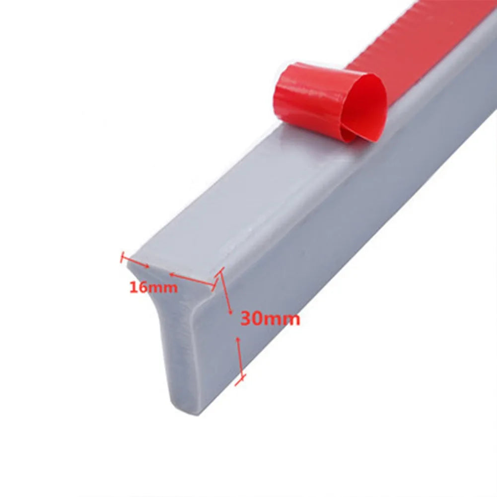 Silicone Shower Dam Water Stopper 50–300 cm (19.7–118.1 in) Bathroom Flood Barrier Dry and Wet Separation Strip