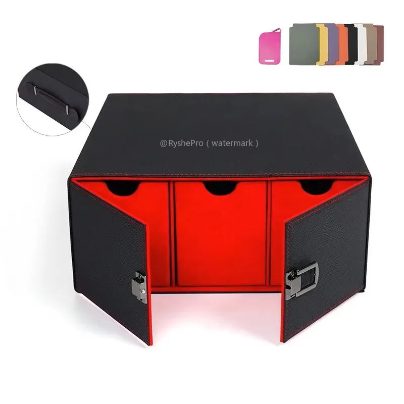 PU Leather Trading Card Storage Box – Holds 1800+ Cards | Magnetic Closure Commander Deck Case for MTG, Pokémon & TCG