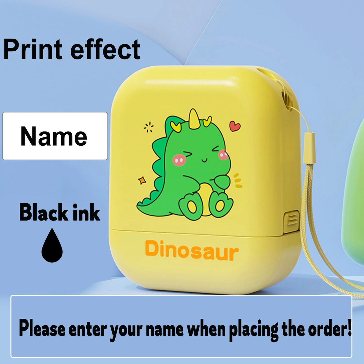 Personalized Waterproof Name Stamp for Kids – Self-Inking Clothing & School Bag Labels