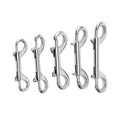 316 Stainless Steel Double-Ended Bolt Snap Hooks – Marine Grade Scuba, Leash & Keychain Clips, Multiple Sizes (76/90/100/115 mm | 3.00–4.53 in)