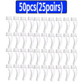 100-Pack Silicone Anti-Slip Eyeglass Ear Hooks Temple Tips – 33 x 10 mm (1.3 x 0.39 in)