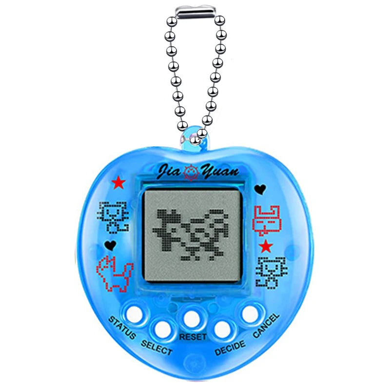Retro Virtual Pet Handheld Game Console – Tamagotchi-Style Electronic Pets Keychain, Multilingual