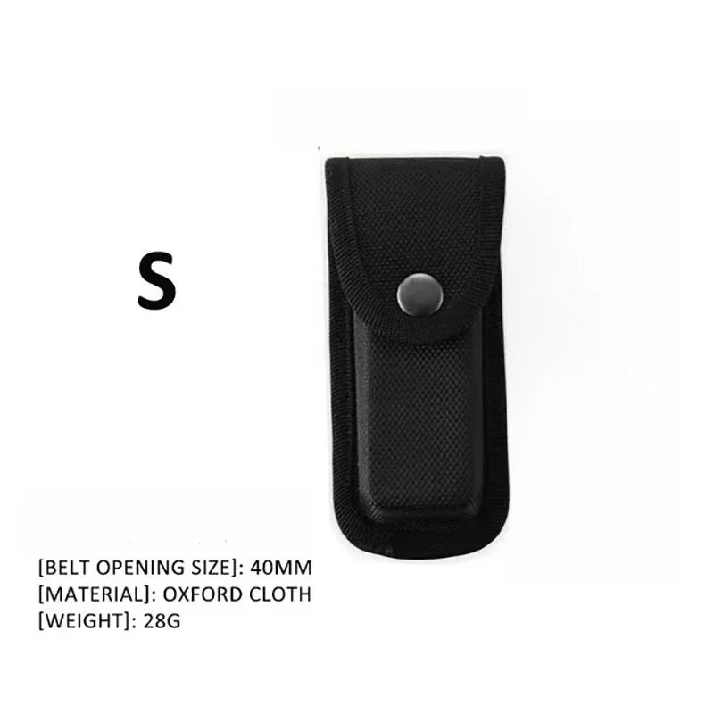 EDC Tactical Nylon Oxford Folding Knife Sheath Pouch – Small & Large