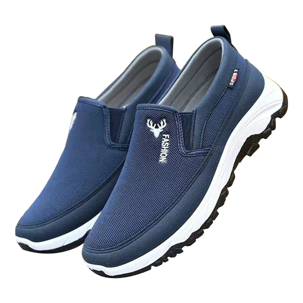 Men's Orthopedic Breathable Slip-On Travel Shoes Non-Slip Comfortable Walking and Hiking Sneakers