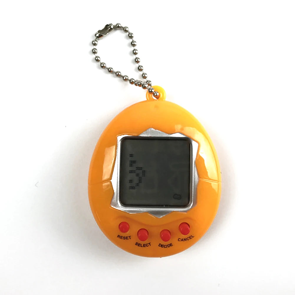 Mini Retro Virtual Pet Keychain Game — 90s Nostalgic Electronic Pocket Toy, Educational Gift for Kids & Adults