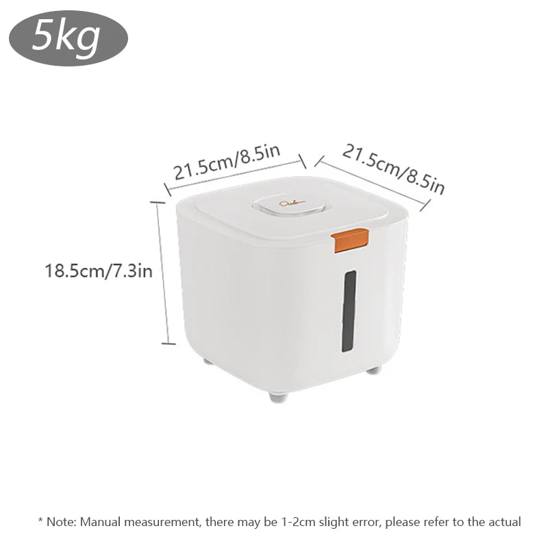 Copper Pet Food Storage Canister for Dogs & Cats – 3 kg (6.6 lb) & 7 kg (15.4 lb) Capacity