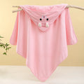 Toddler and Baby Hooded Towel Super Soft Coral Velvet Bathrobe Swaddle Wrap for Newborns and Kids
