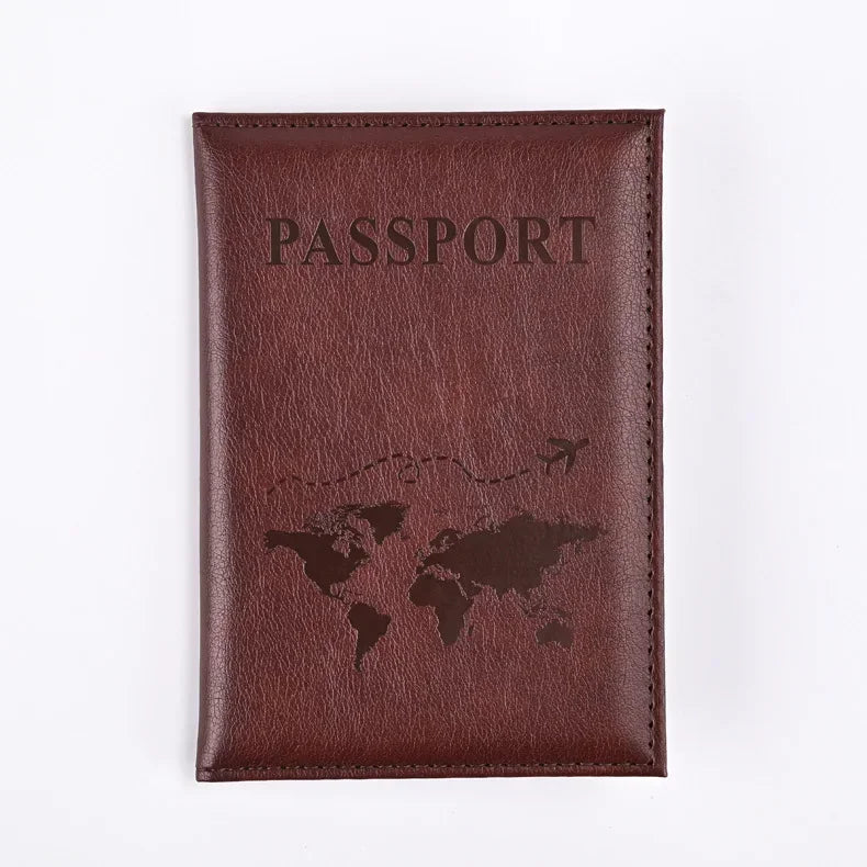 PU Leather Passport Holder Wallet – Travel Passport Cover & Card Case for Women and Men
