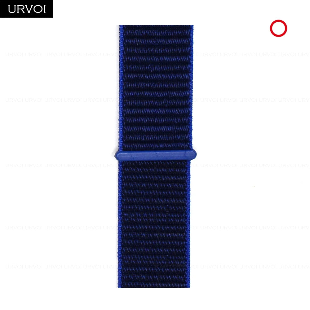 Nylon Sport Loop Band for Apple Watch — Breathable Hook & Loop Fastener — Fits 42/44/45/46/49mm