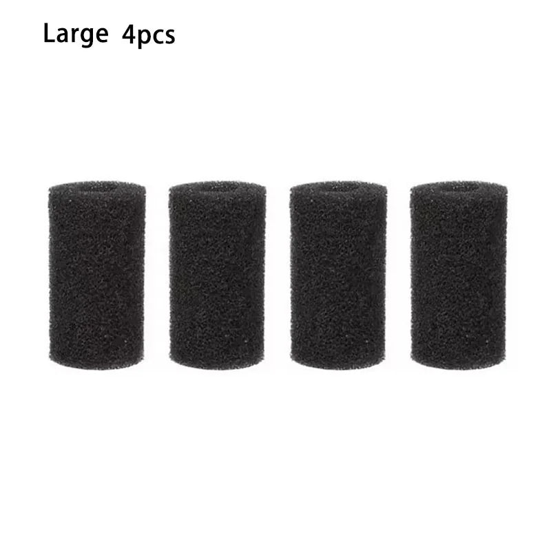 Aquarium Filter Sponge 4/8-Pack, Pre-Filter Inlet Cartridge for Fish Tank - Shrimp-Safe