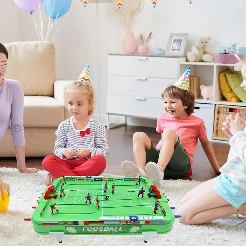 Tabletop Football Game 22 x 11 x 4 in (56 x 29 x 10 cm), Compact Desktop Soccer Table for Kids & Adults, Family Party Game