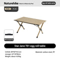 Portable Foldable Camping Picnic Table – Roll-Up Color Block Desktop, Carbon Steel Frame (Small/Medium/Large)