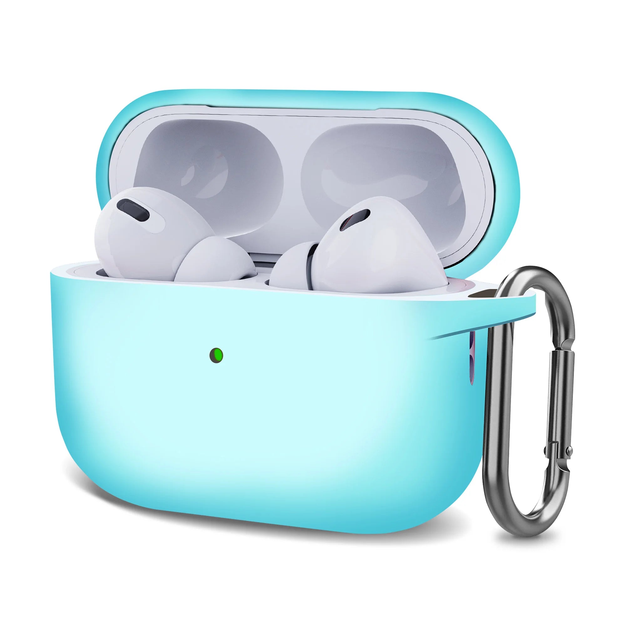 Silicone Earbud Charging Case Cover — Soft TPU Shockproof Protective Case for True Wireless Earbuds (1-Pack)