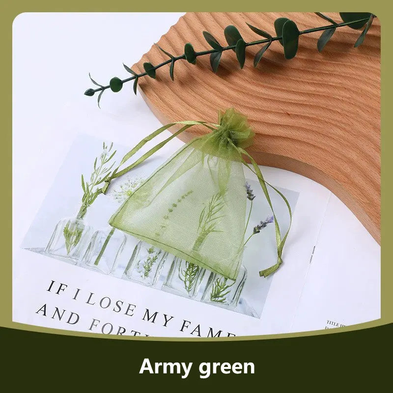 100-Pack Organza Drawstring Bags Assorted Sizes (7x9, 9x12, 10x15, 13x18 cm / 2.8x3.5, 3.5x4.7, 3.9x5.9, 5.1x7.1 in) - Jewelry & Gift Pouches for Wedding Party