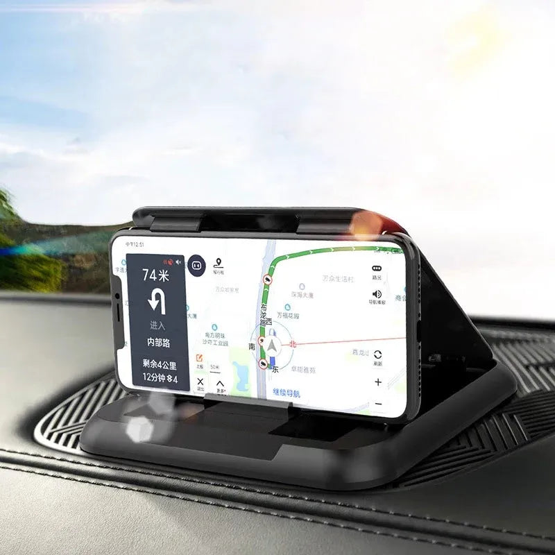 Universal Dashboard Car Phone Mount - Adjustable Anti-Slip Silicone Suction Smartphone Holder
