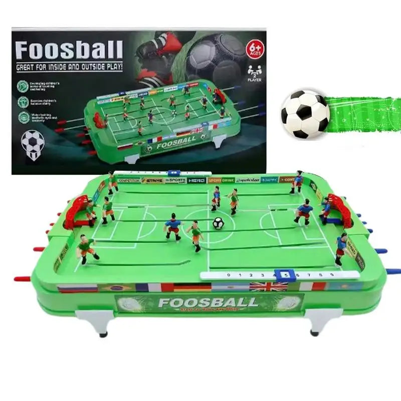 Tabletop Football Game 22 x 11 x 4 in (56 x 29 x 10 cm), Compact Desktop Soccer Table for Kids & Adults, Family Party Game