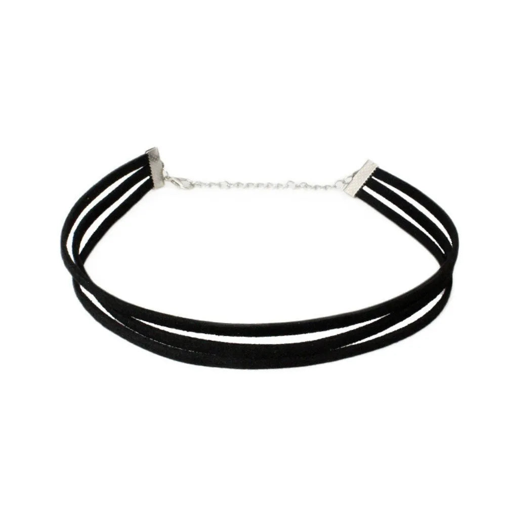 Black Lace Choker Necklace - Gothic Punk Collar view 10