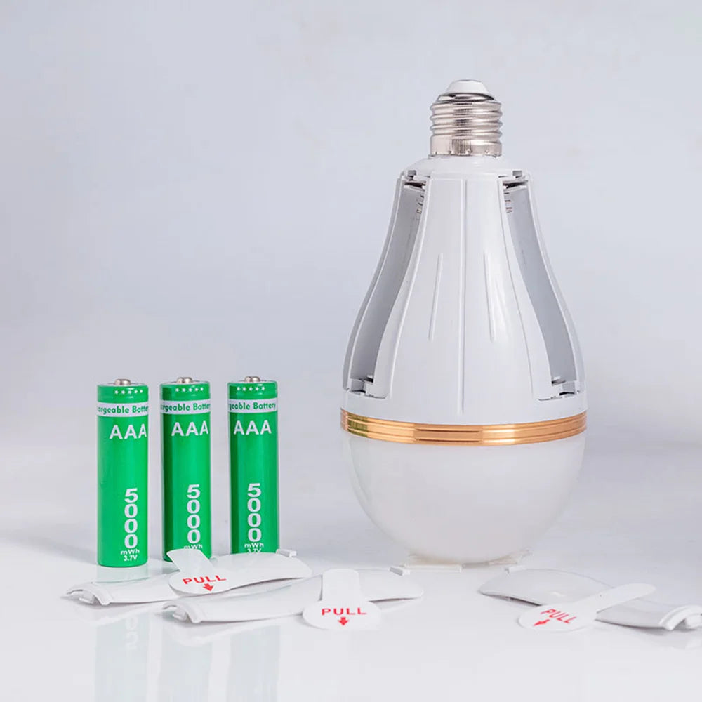 Smart Rechargeable LED Emergency Bulb E27 AC85-265V No Flicker – Portable Night Light for Home, Camping & Outdoor Markets