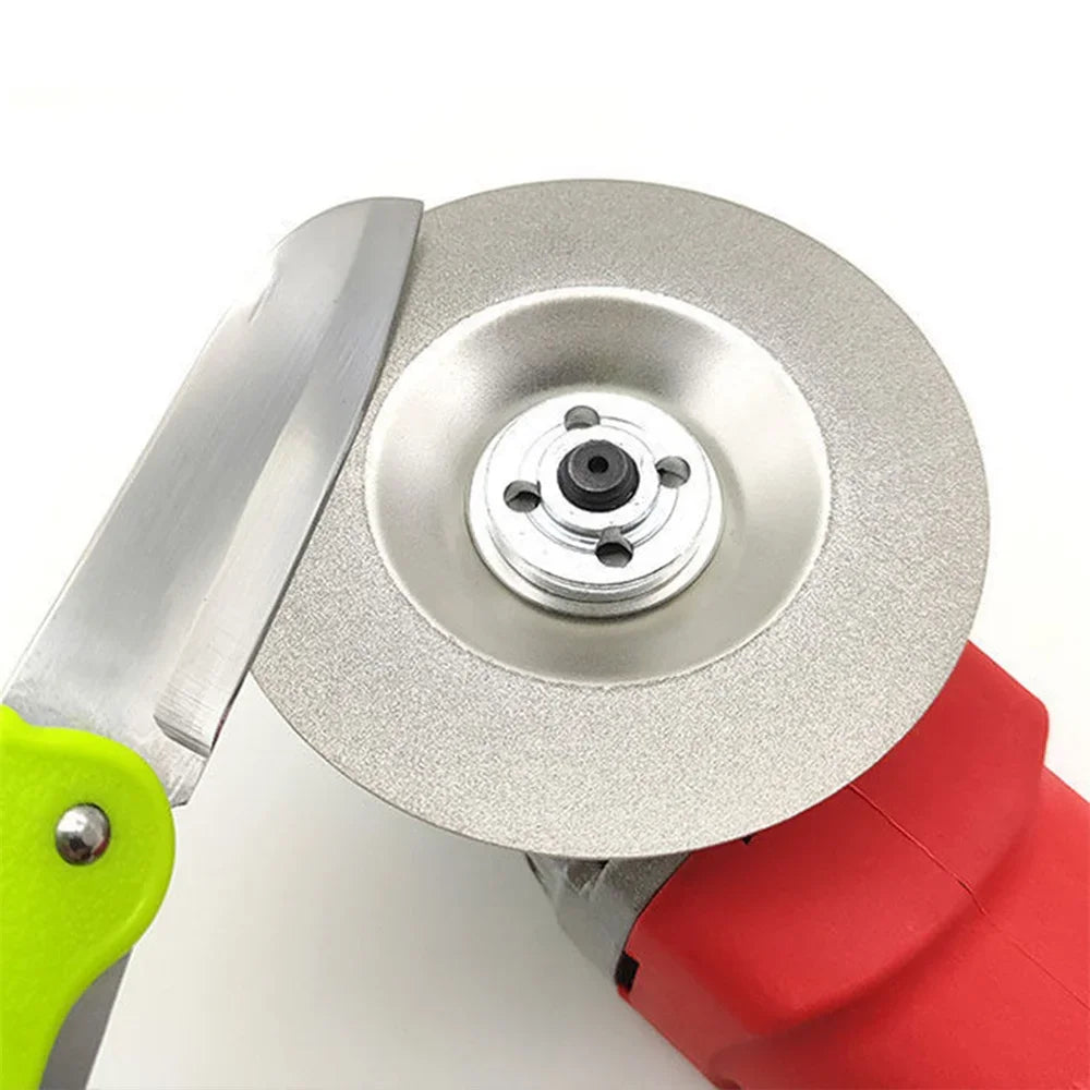 Emery Abrasive Disc for Ceramics, Glass & Stone — 3.94 in (10 cm) with 0.63 in (1.6 cm) Hole — 400/600/800 Grit